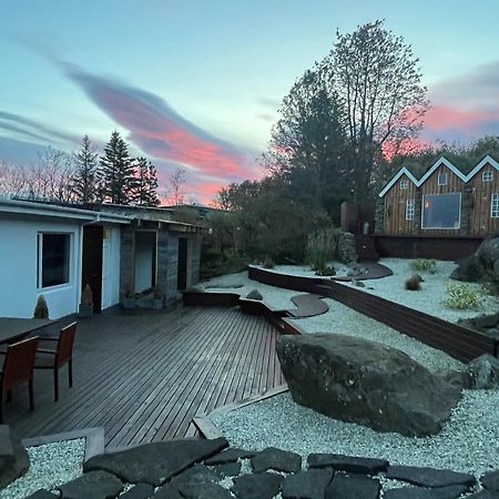 Iceland Sjf Villa, Hot Tub & Outdoor Sauna Amazing Mountains And City View Over 雷克雅維克 外观 照片